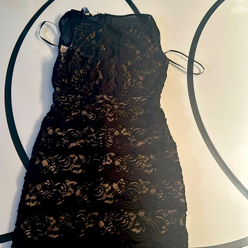 Delicate lace mini dress